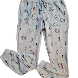 Secret Treasures Winter Penguin Pajama Jogger Pants sz S
